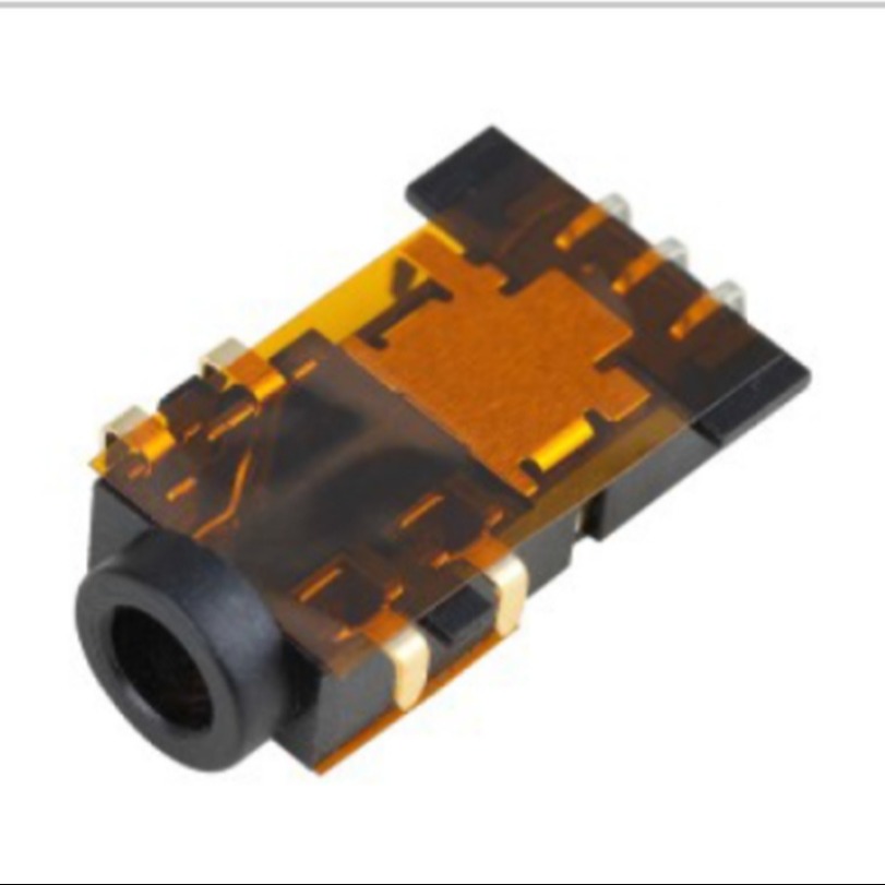 3.5mm孔径耳机插座 PHONE JACK + 接收光纤音频插座 DIP PJ-372J 音频连接器图片