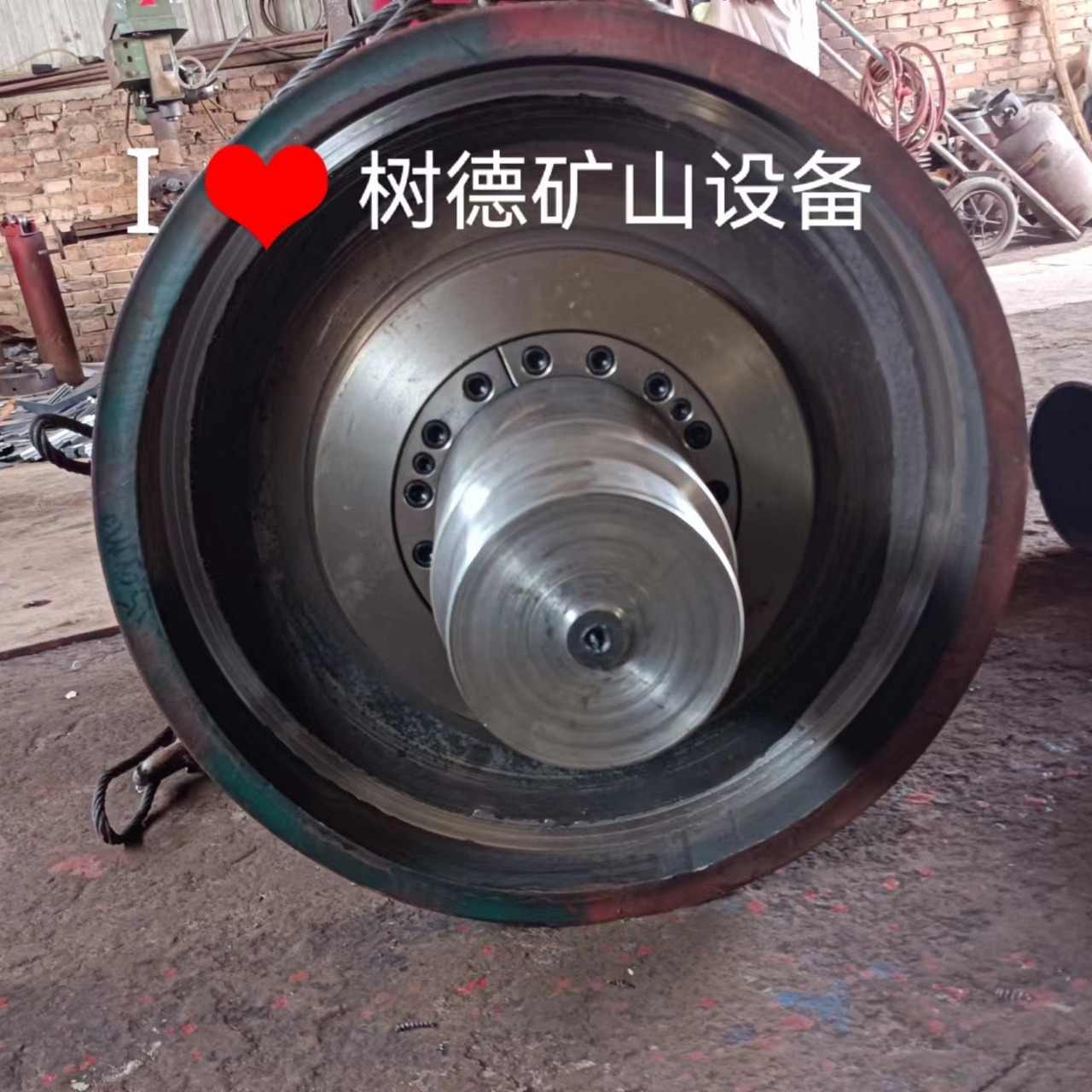 山东济宁树德厂家可定制铸胶改向辊筒 主动滚筒 被动滚筒 螺旋排渣滚筒