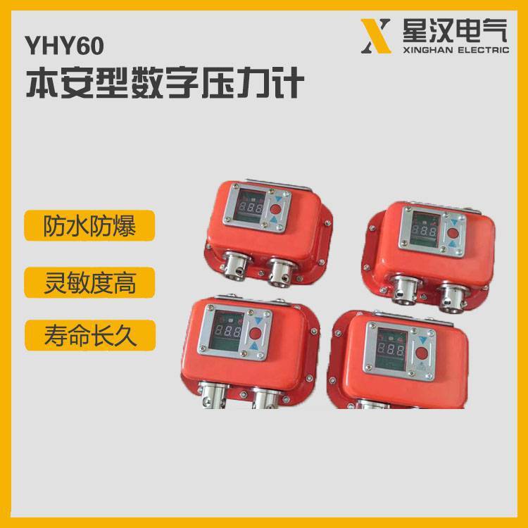 YHY60矿用本安型数字压力表 本安压力计 液压支架测力计 监测仪