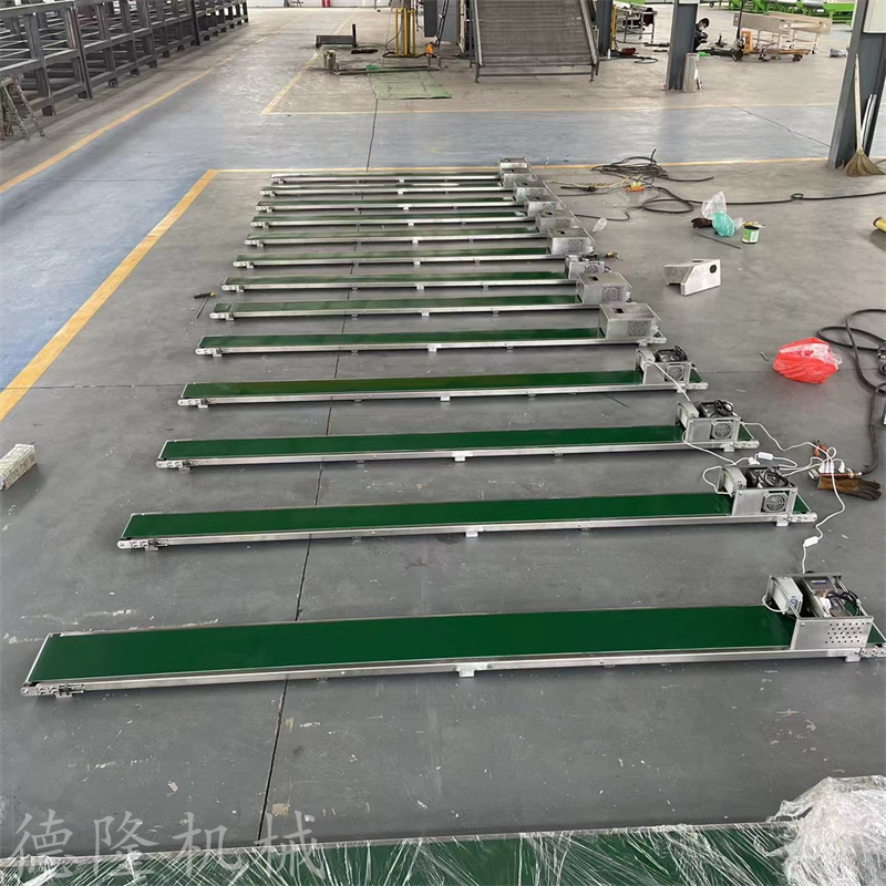德隆机械高测板输送线多层板链输送机废品站垃圾处理传送带