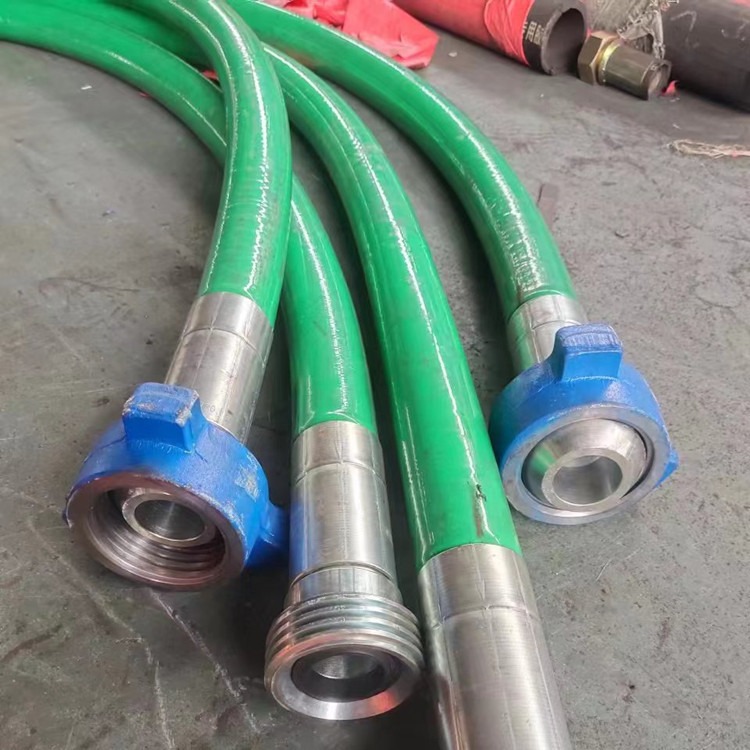 宏禄 大口径高压胶管 石油钻探胶管水龙带 由壬连接输送耐磨泥浆管