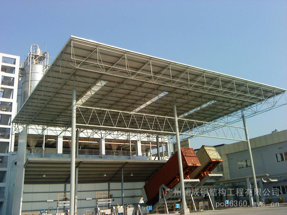 广州埔成设计承接定制各类屋顶网架钢结构屋面用材质Q355B