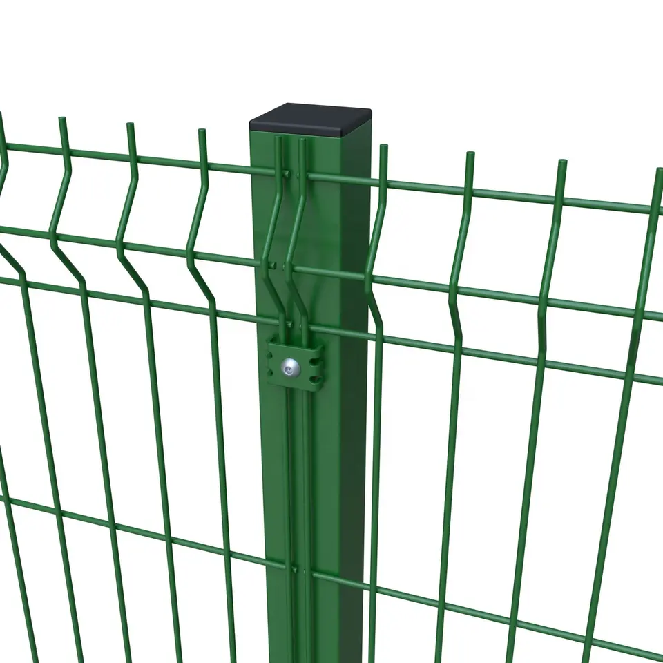 粉末涂层电焊网栅栏板 3D 折叠金属丝网栅栏 安全铁丝网围栏 防护网