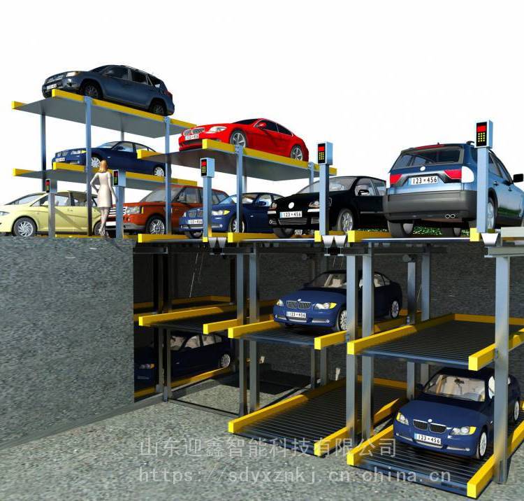 收购地下停车场设备立体活动车库 收钢结构链条式车位