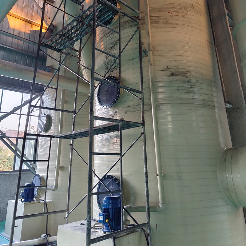 明辉环保 PPH废气处理塔吸收塔供应聚丙烯喷淋塔