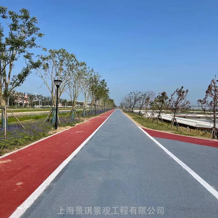 铁岭西丰县市政人行道透水路面 学校彩色道路透水混凝土环保铺装