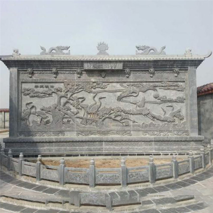 中式壁画广场别墅庭院迎门墙质地坚硬