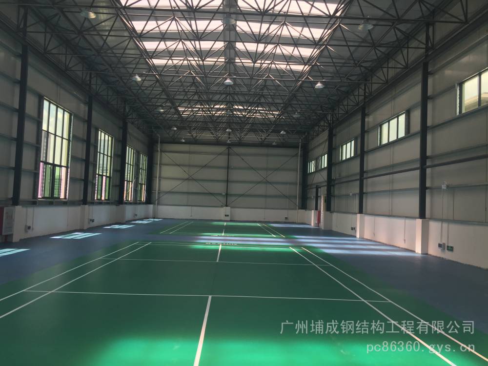 广州市空间钢结构钢网架结构体育馆篮球馆羽毛球馆加工、建造