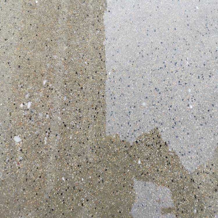 葫芦岛公园广场砾石聚合物仿石地坪 仿沙滩洗砂混凝土艺术地坪