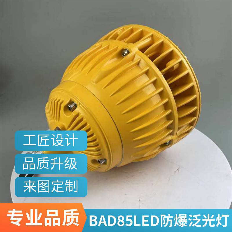 防爆节能LED灯BAD85-D工厂平台灯厂区防眩路灯弯杆照明50W100w80