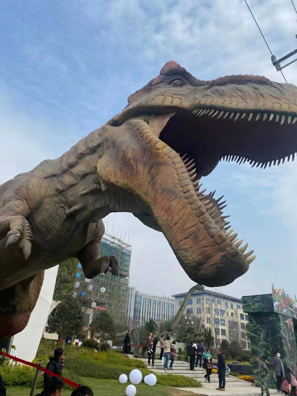 侏罗纪主题游乐园仿真恐龙模型出租 亲子互动道具租赁