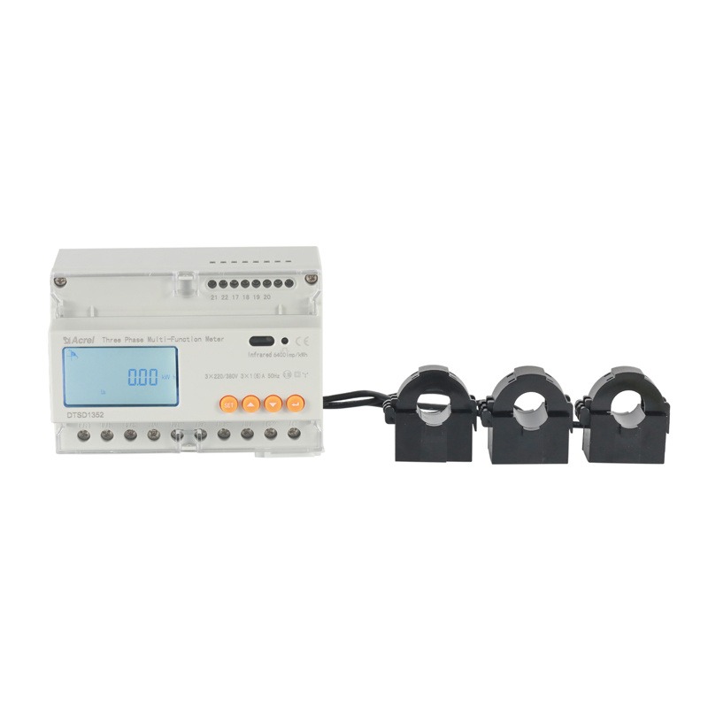 销售双向计量电表DTSD1352-CT 0.5S级标配二次互感器谐波测量红外通讯100A以内直接接入