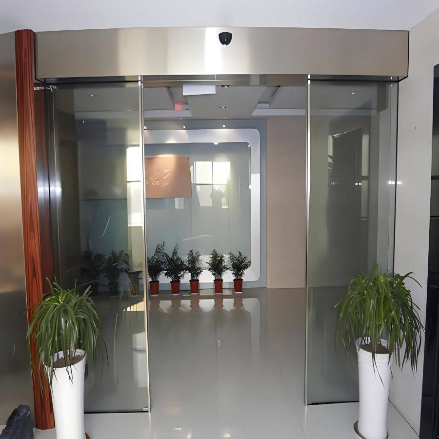 广州玻璃门 电动感应门安装方案